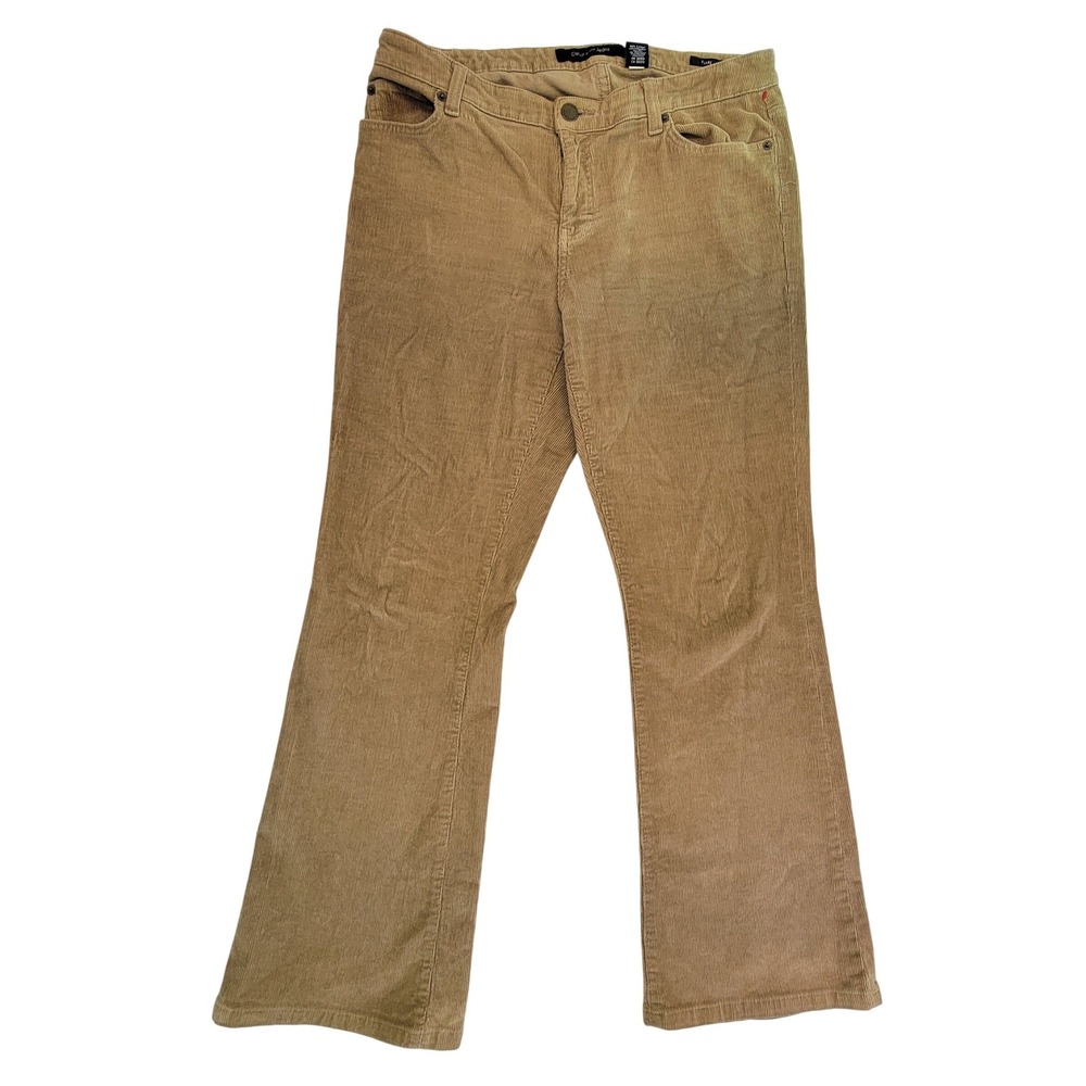 Calvin Klein Jeans Women‎ Tan Corduroy Flare Pants Size 10